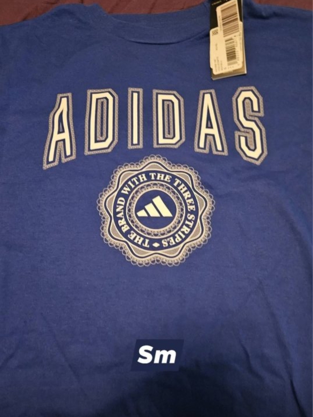 adidas Royal Blue Graphic Logo Tee